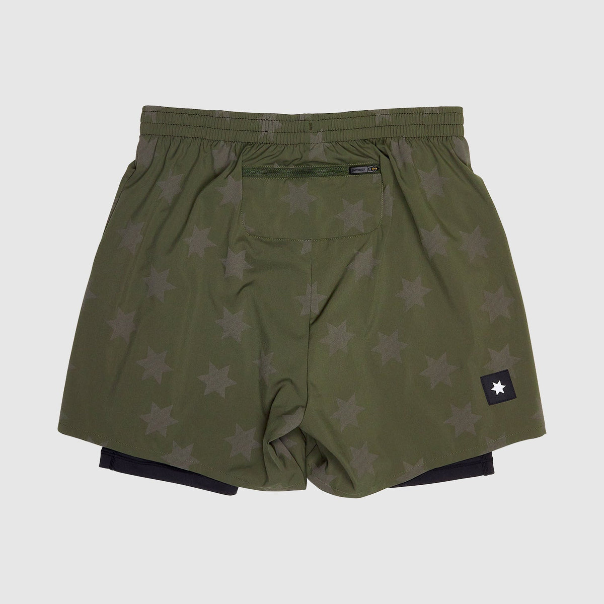 ランニングショーツ KMRSH03c1012 Star Reflective Pace 2-in-1 Shorts 5inch - Green [メンズ]