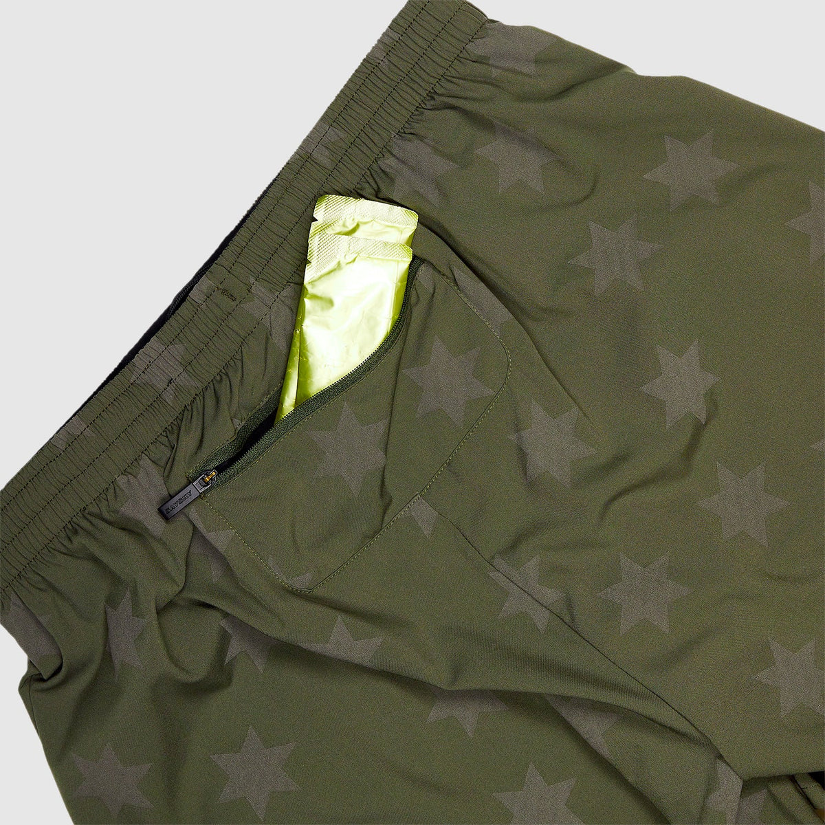 ランニングショーツ KMRSH03c1012 Star Reflective Pace 2-in-1 Shorts 5inch - Green [メンズ]