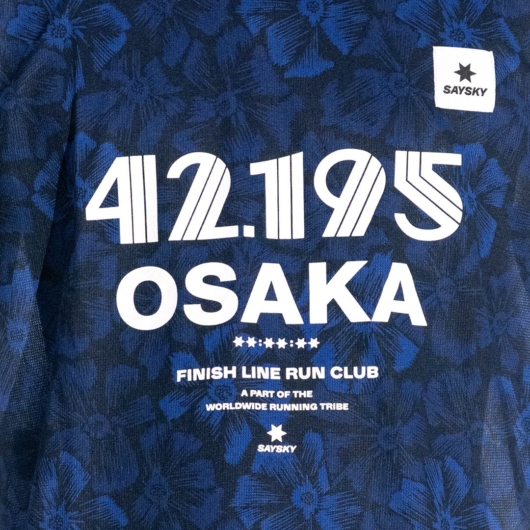 ランニングTシャツ ZMRSS31c1029 Flower Combat Osaka 2026 T-shirt - Blue Flower [メンズ]