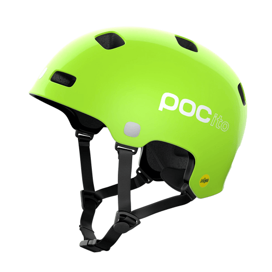 ロードバイク用ヘルメット 10570-8234 ポキートクレーンミップス Pocito Crane Mips - Fluor Yellow/Green [チャイルド]