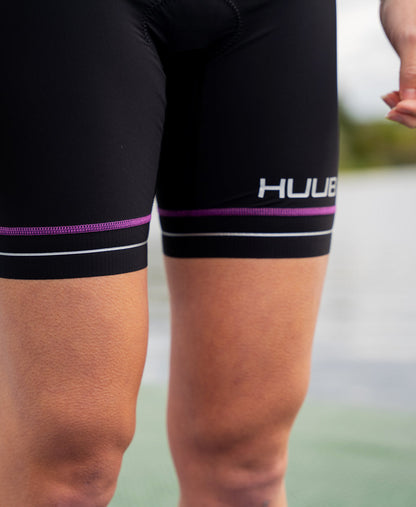 トライアスロンショーツ AURSH Aura Tri Short - Black/Purple [レディーズ]