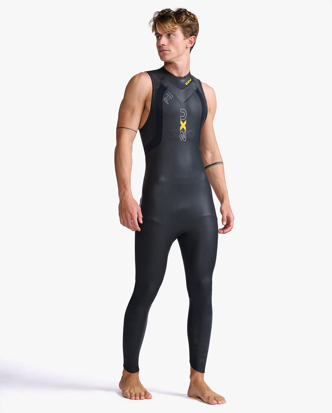 トライアスロン用ウェットスーツ MW4992c-BLK-ABN Propel P:1 Sleeveless プロペル P:1 スリーブレス - Black/Ambition Yellow [メンズ]