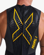 トライアスロン用ウェットスーツ MW4992c-BLK-ABN Propel P:1 Sleeveless プロペル P:1 スリーブレス - Black/Ambition Yellow [メンズ]