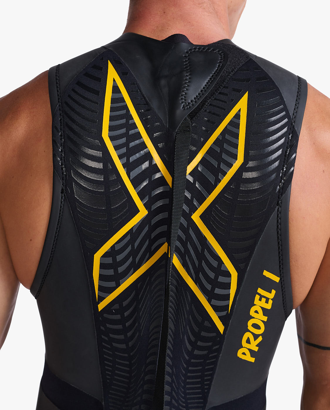 トライアスロン用ウェットスーツ MW4992c-BLK-ABN Propel P:1 Sleeveless プロペル P:1 スリーブレス - Black/Ambition Yellow [メンズ]