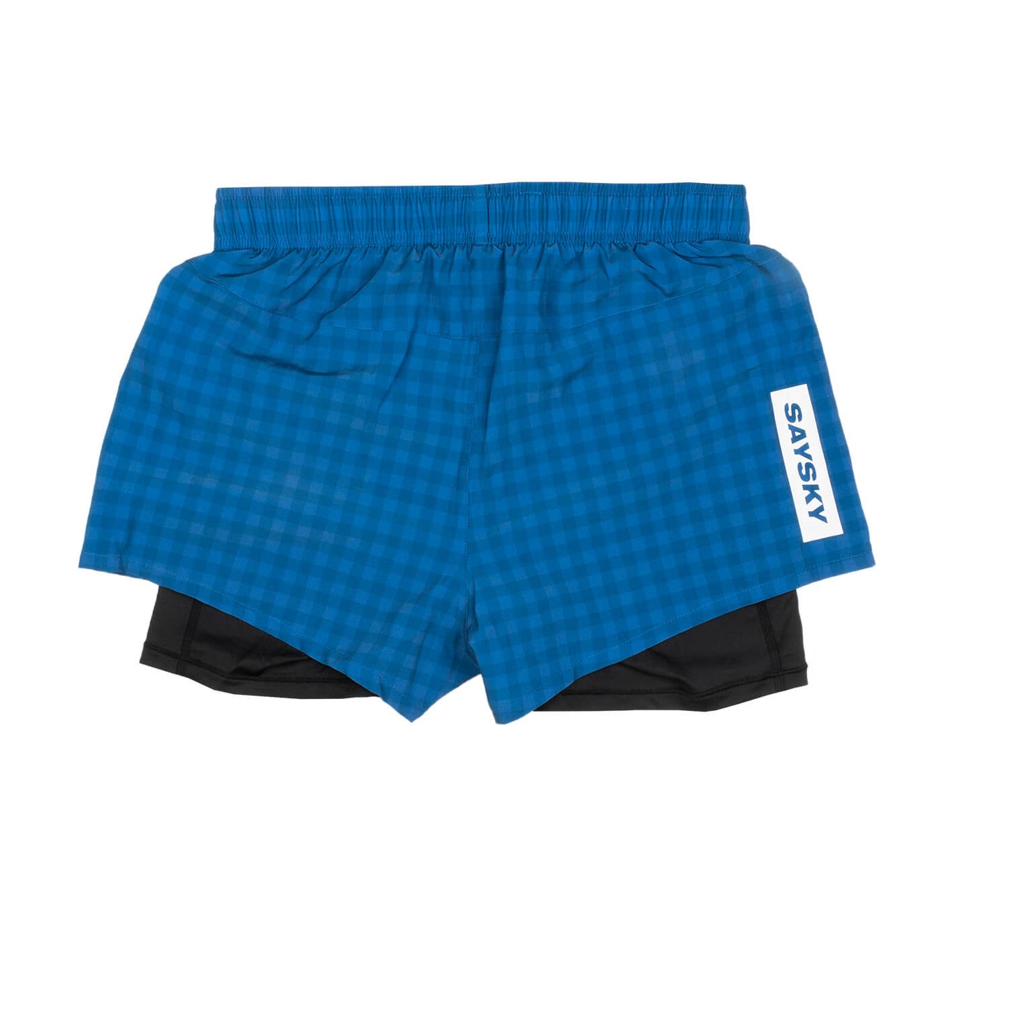 ランニングショーツ FGRSH01 Wmns Checker 2-in-1 Shorts - Blue Checkerboard [レディーズ]