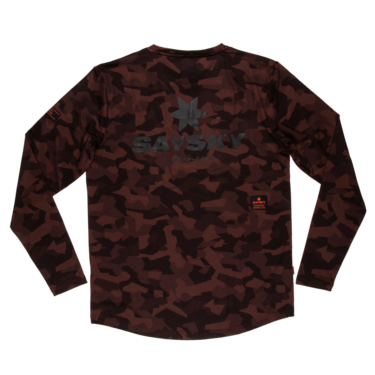 ランニングTシャツ(ロングスリーブ) HMRLS02 Splinter Blaze LS - Black Camo [ユニセックス]