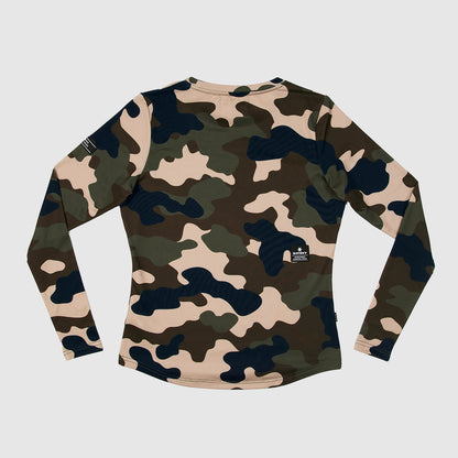 ランニングTシャツ（ロングスリーブ） IGRLS05 Wmns Camo Blaze Longsleeve - Woodland Camo [レディーズ]