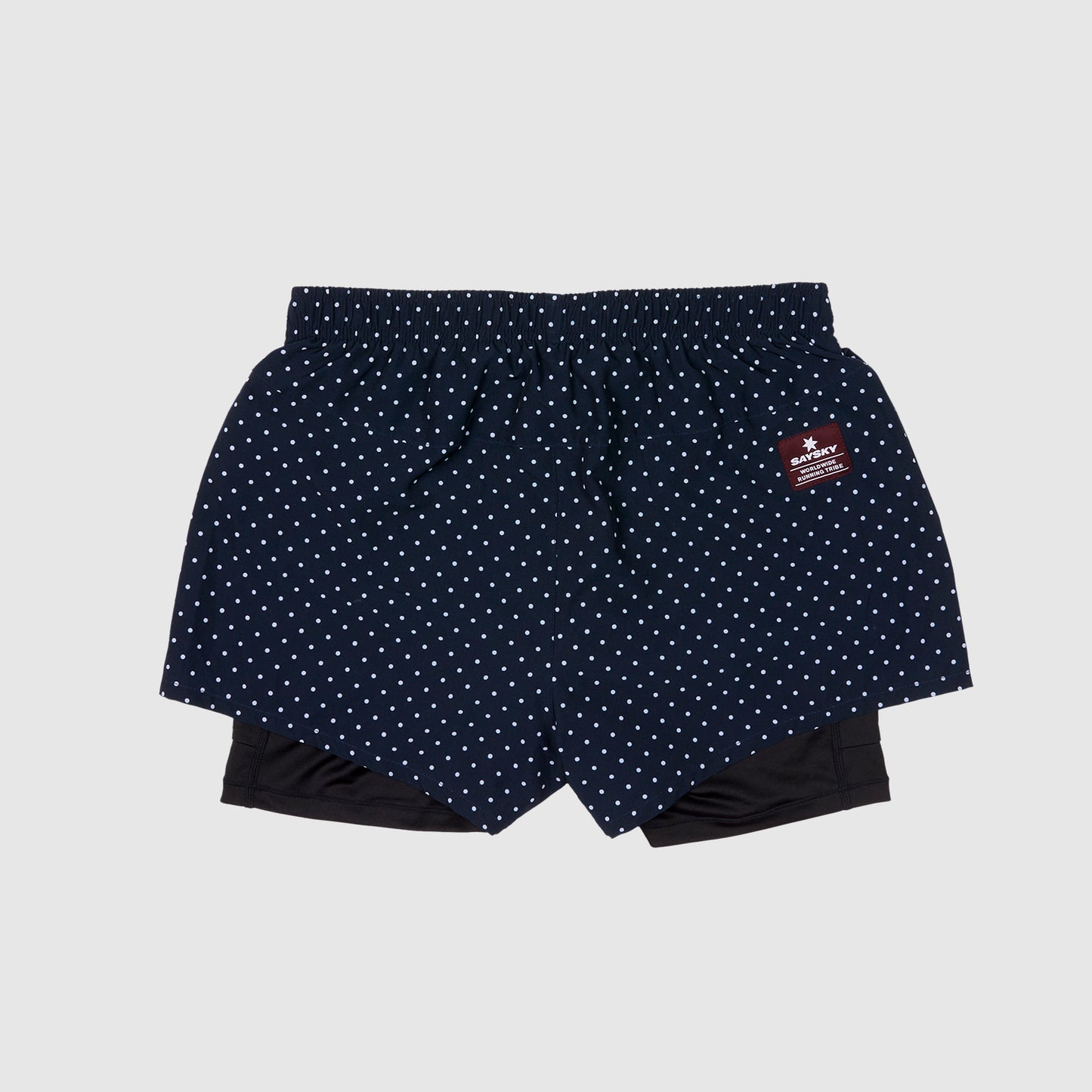 ランニングショーツ IGRSH02 Wmns 2-in-1 Shorts - Sky Captain Polka Dot [レディーズ]