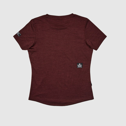 ランニングTシャツ IGRSS05 Wmns Classic Pace T-shirt - Sassafras Burgundy Melange [レディーズ]