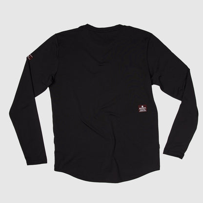 ランニングTシャツ（ロングスリーブ） IMRLS04 Classic Blaze Long Sleeve - Black [ユニセックス]