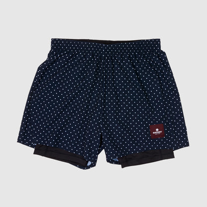 ランニングショーツ IMRSH02 2-in-1 Shorts - Sky Captain Blue/Polka Dot/Black [ユニセックス]