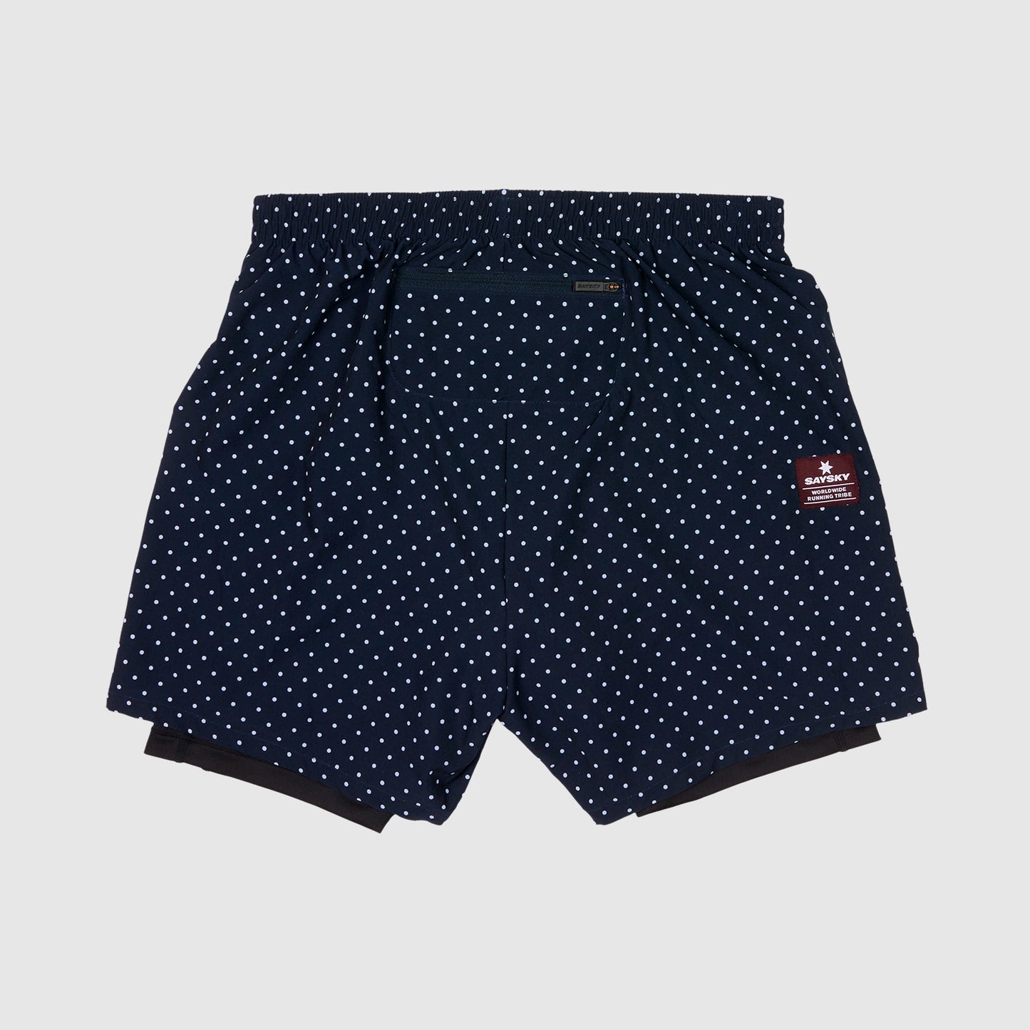 ランニングショーツ IMRSH02 2-in-1 Shorts - Sky Captain Blue/Polka Dot/Black [ユニセックス]