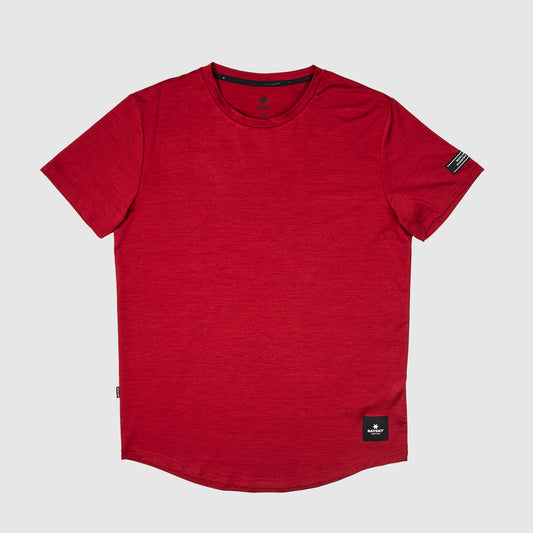 ランニングTシャツ IMRSS12 Classic Pace T-shirt - Red Dahlia Melange [ユニセックス]