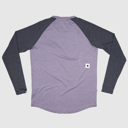 ランニングTシャツ（ロングスリーブ） JMRLS05c7001 Logo Pace Long Sleeve - Purple [メンズ]