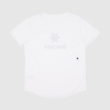 ランニングTシャツ JMRSS21c101 Logo Flow T-shirt - White [メンズ]