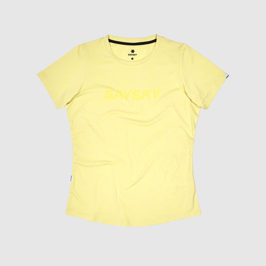 ランニングTシャツ JWRSS04c4001 Wmns Logo Pace T-shirt - Yellow [レディーズ]