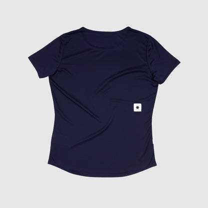 ランニングTシャツ JWRSS12c201 Wmns Logo Flow T-shirt - Blue [レディーズ]