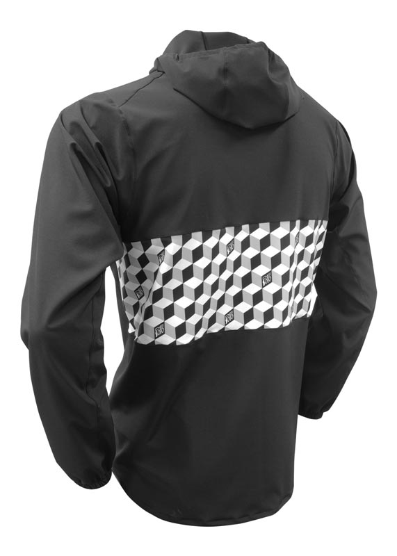 トレーニングジャケット MJgry-cube ウィンドジャケット Makani Wind Jacket - Black/Grey Cube [メンズ]
