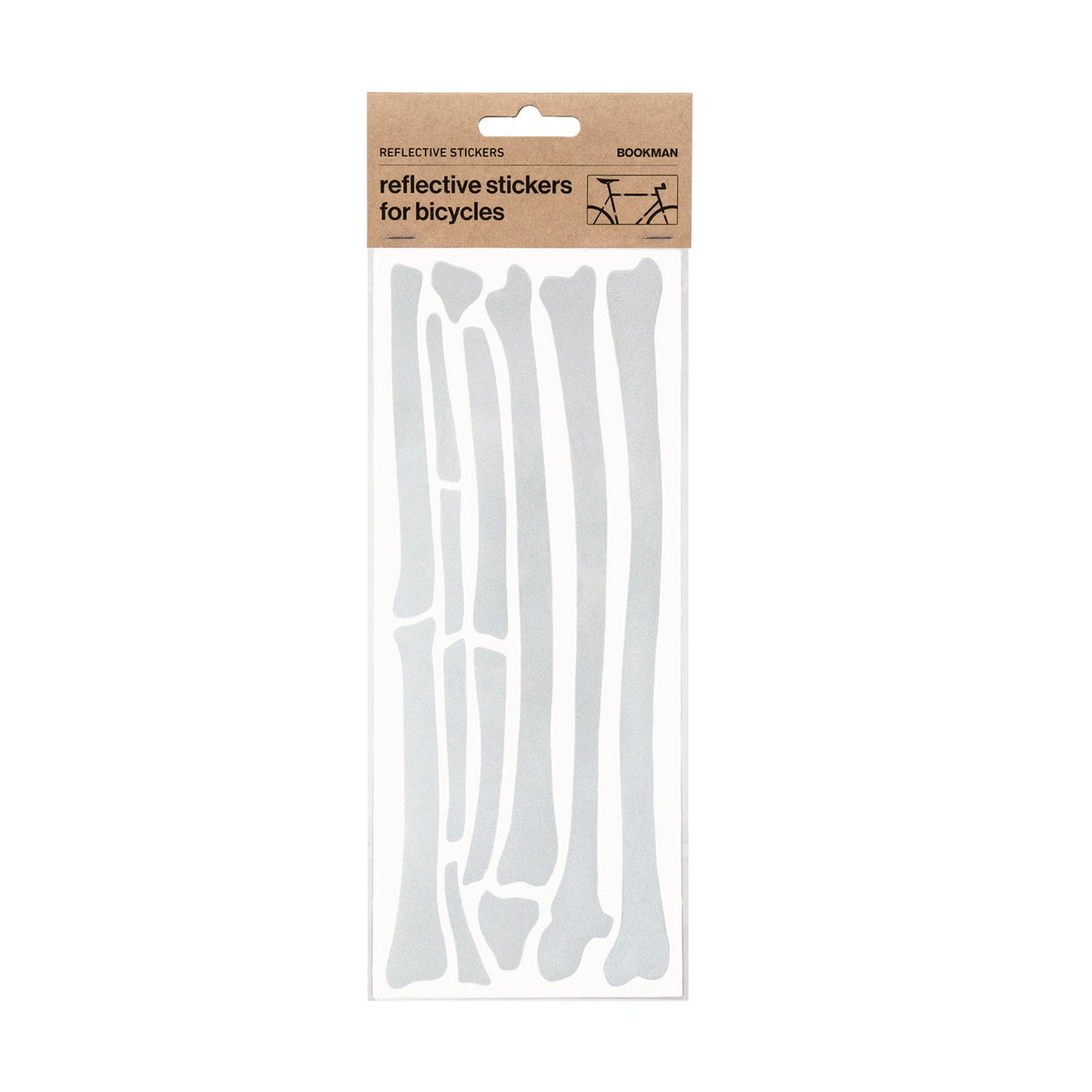リフレクター BM-379 Reflective-bone-stickers リフレクティブステッカー（ほね） Reflective Bone Stickers - Reflective Silver