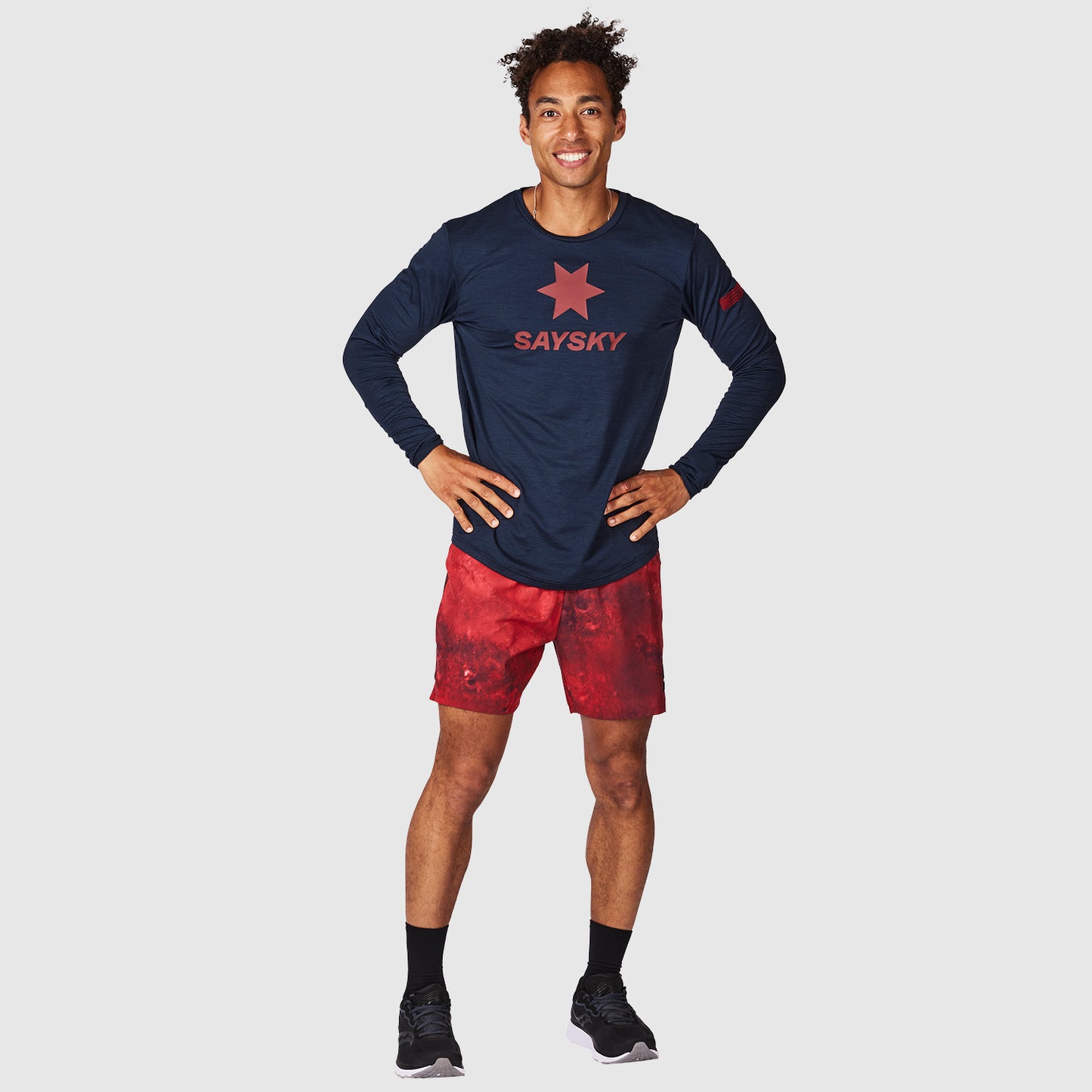 ランニングTシャツ(ロングスリーブ) IMRLS05 Classic Pace Longsleeve - Sky Captain Melange [ユニセックス]