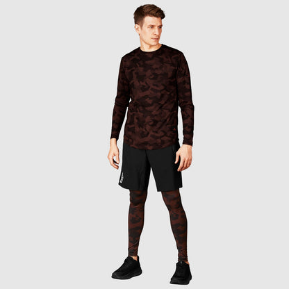 ランニングタイツ HMRLT02 Splinter Eco Combat Tights - Black Camo [ユニセックス]