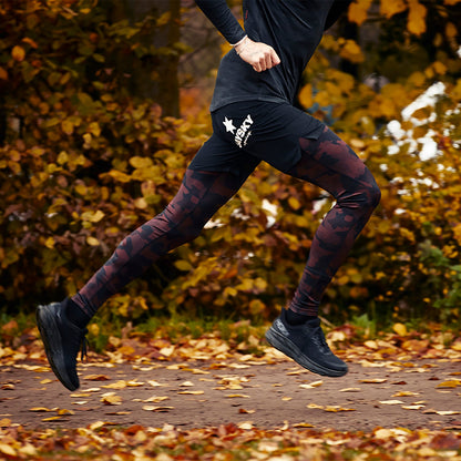 ランニングタイツ HMRLT02 Splinter Eco Combat Tights - Black Camo [ユニセックス]