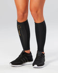 カーフガード UA3064bBGLD Ua3064b-blk-gld MCSライトスピードコンプレッションカーフガード - Black/Gold [ユニセックス]