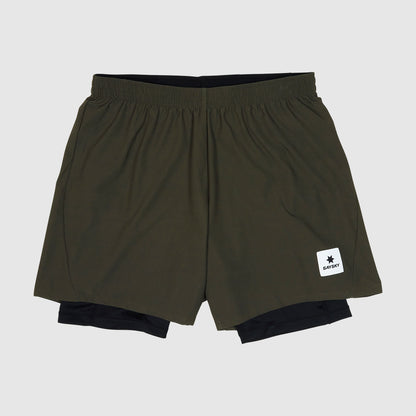 ランニングショーツ XMRSH20c301 2-in-1 Pace Shorts 5inch - Green [メンズ]