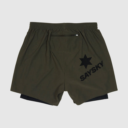 ランニングショーツ XMRSH20c301 2-in-1 Pace Shorts 5inch - Green [メンズ]