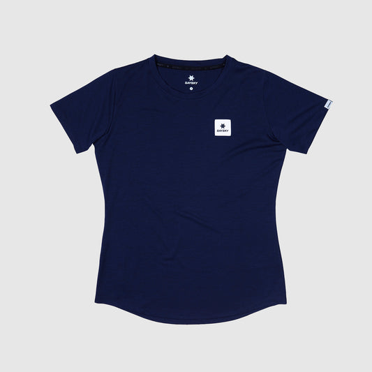 ランニングTシャツ XWRSS30c201 Wmns Clean Combat T-shirt - Blue [レディーズ]