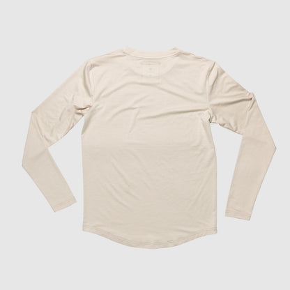 ランニングTシャツ(ロングスリーブ) ZMRLS05 Nn07 X SAYSKY Pace Longsleeve - Bone White [ユニセックス]