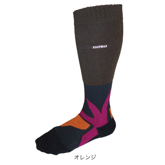 スポーツソックス FXT005ORG アルパイン用3Dソックス - Orange [ユニセックス]
