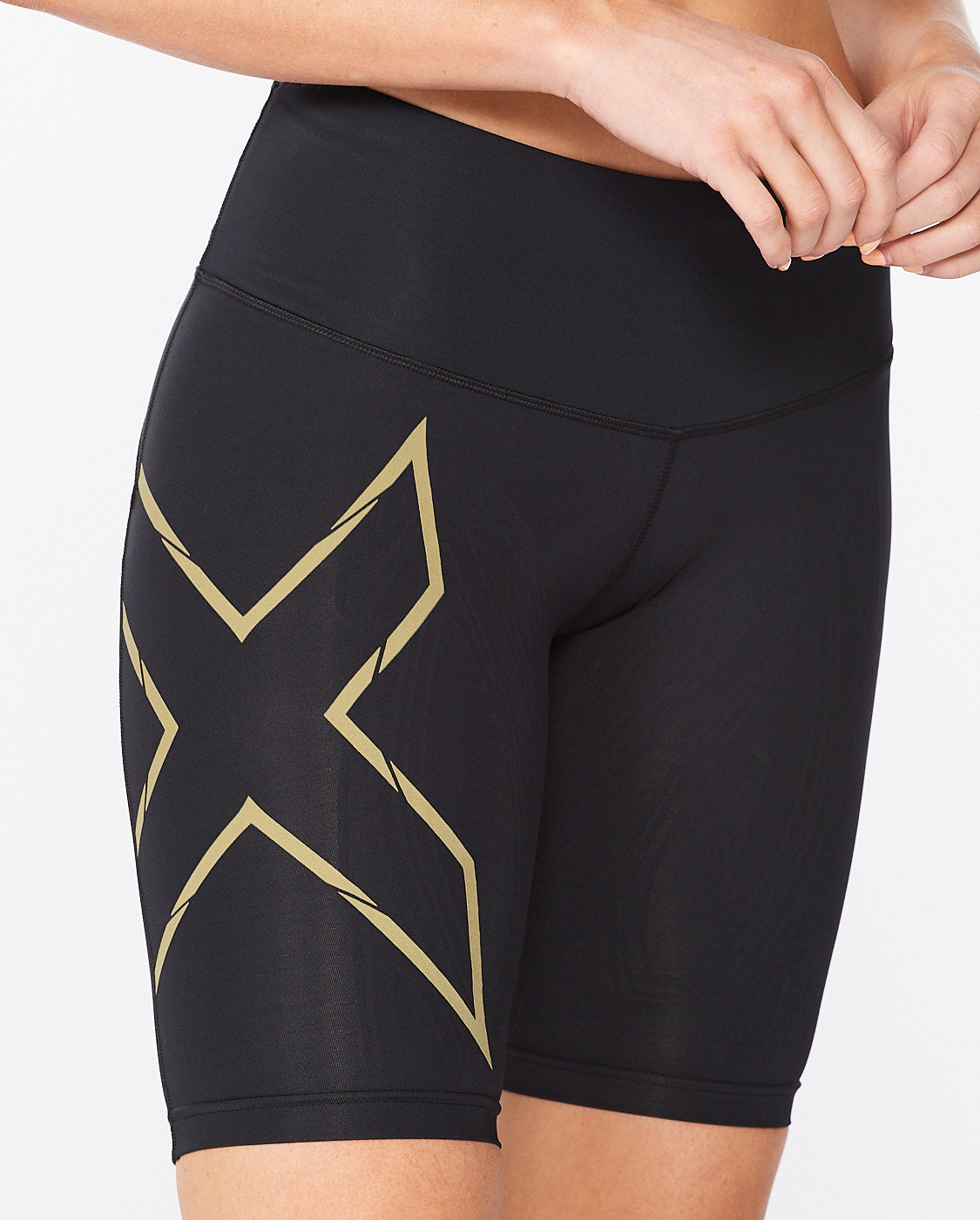 ショートタイツ WA6593bBGRF Wa6593b-blk-grf MCSライトスピードミッドライズコンプレッションショーツ - Black/Gold Reflective [レディーズ]
