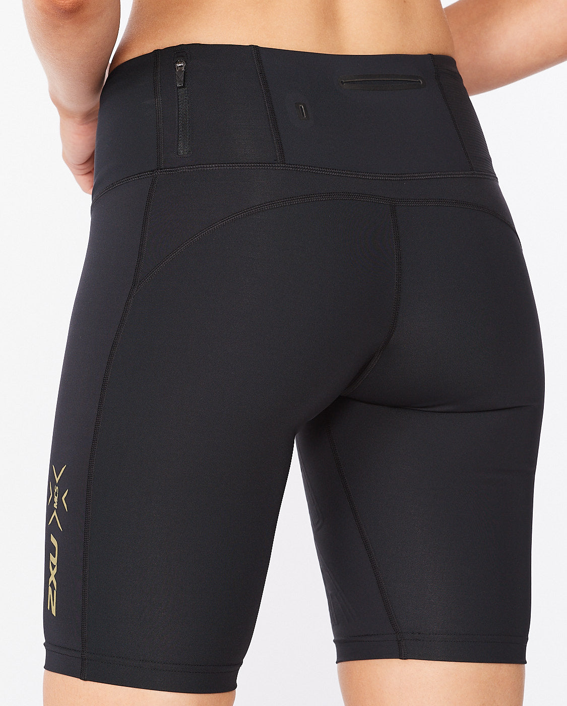 ショートタイツ WA6593bBGRF Wa6593b-blk-grf MCSライトスピードミッドライズコンプレッションショーツ - Black/Gold Reflective [レディーズ]