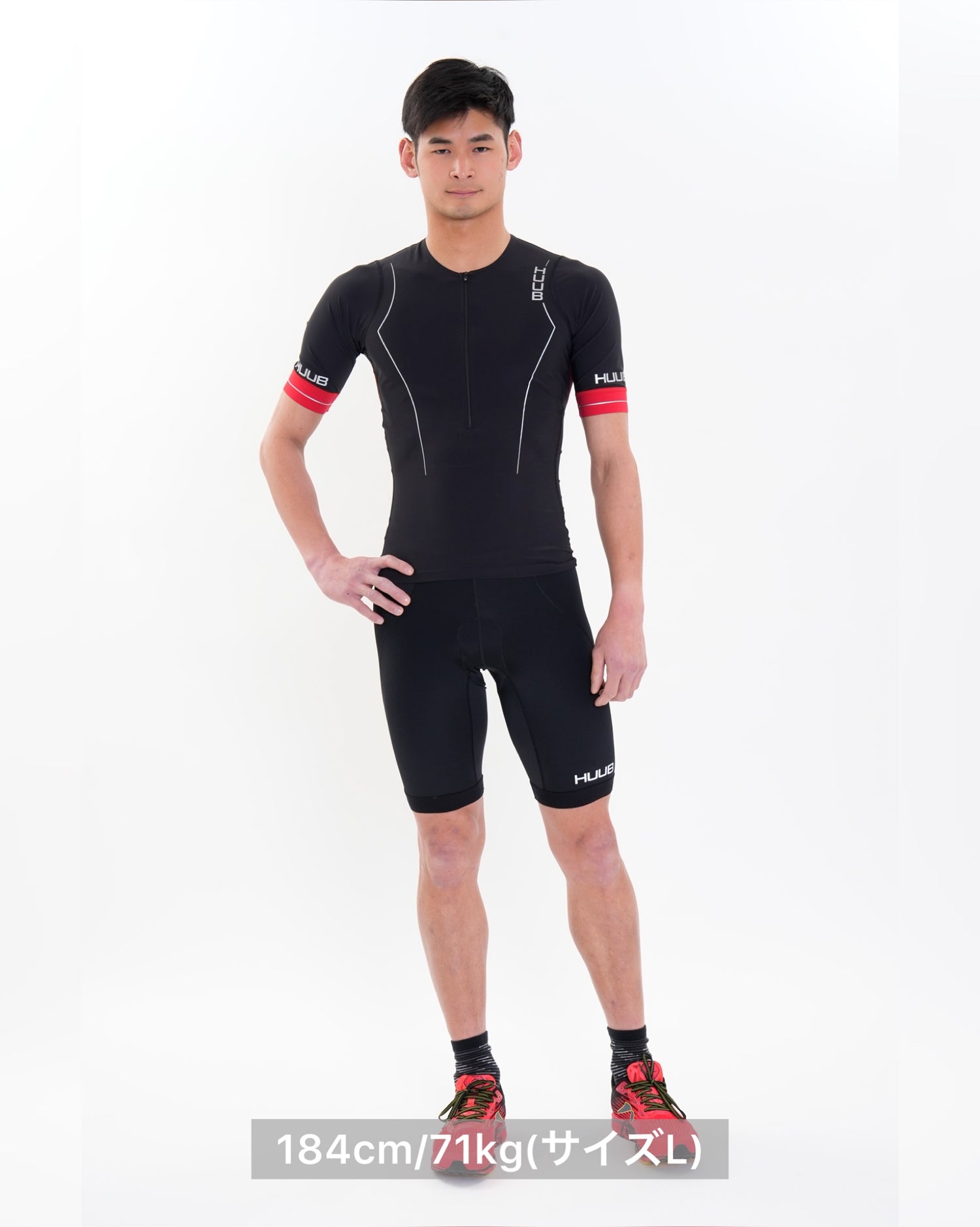 公式 HUUB/フーブ トライスーツ RCLCS Raceline Long Course Triathlon Suit Black/Red [メンズ] STYLE BIKE