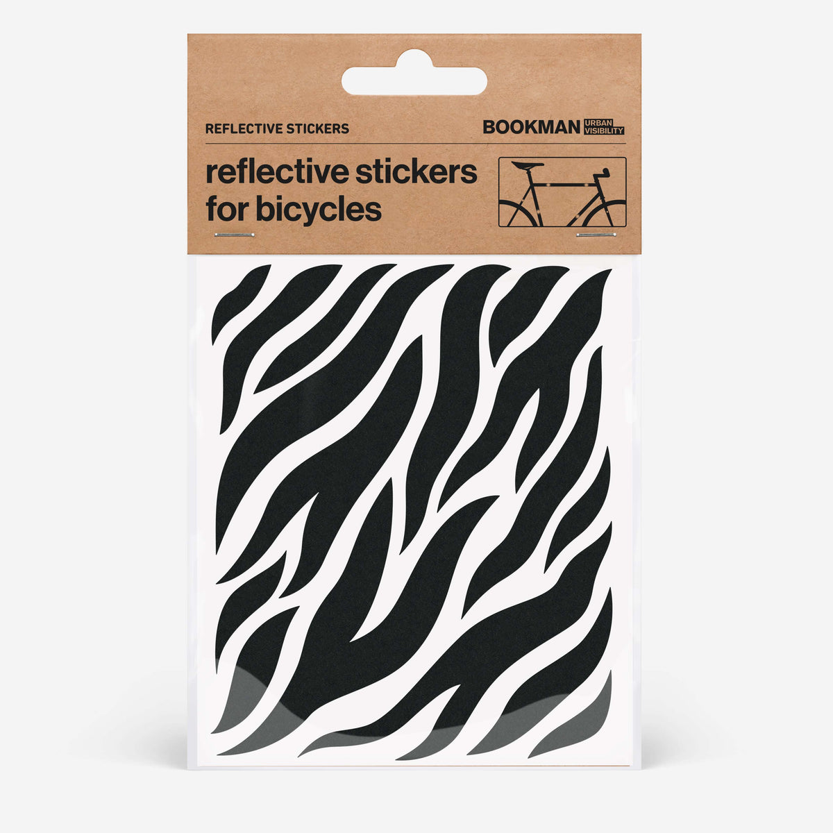 リフレクター BM-526 Reflective-stickers-zebra リフレクティブステッカー（ゼブラ） Reflective Stickers Zebra - Reflective Black