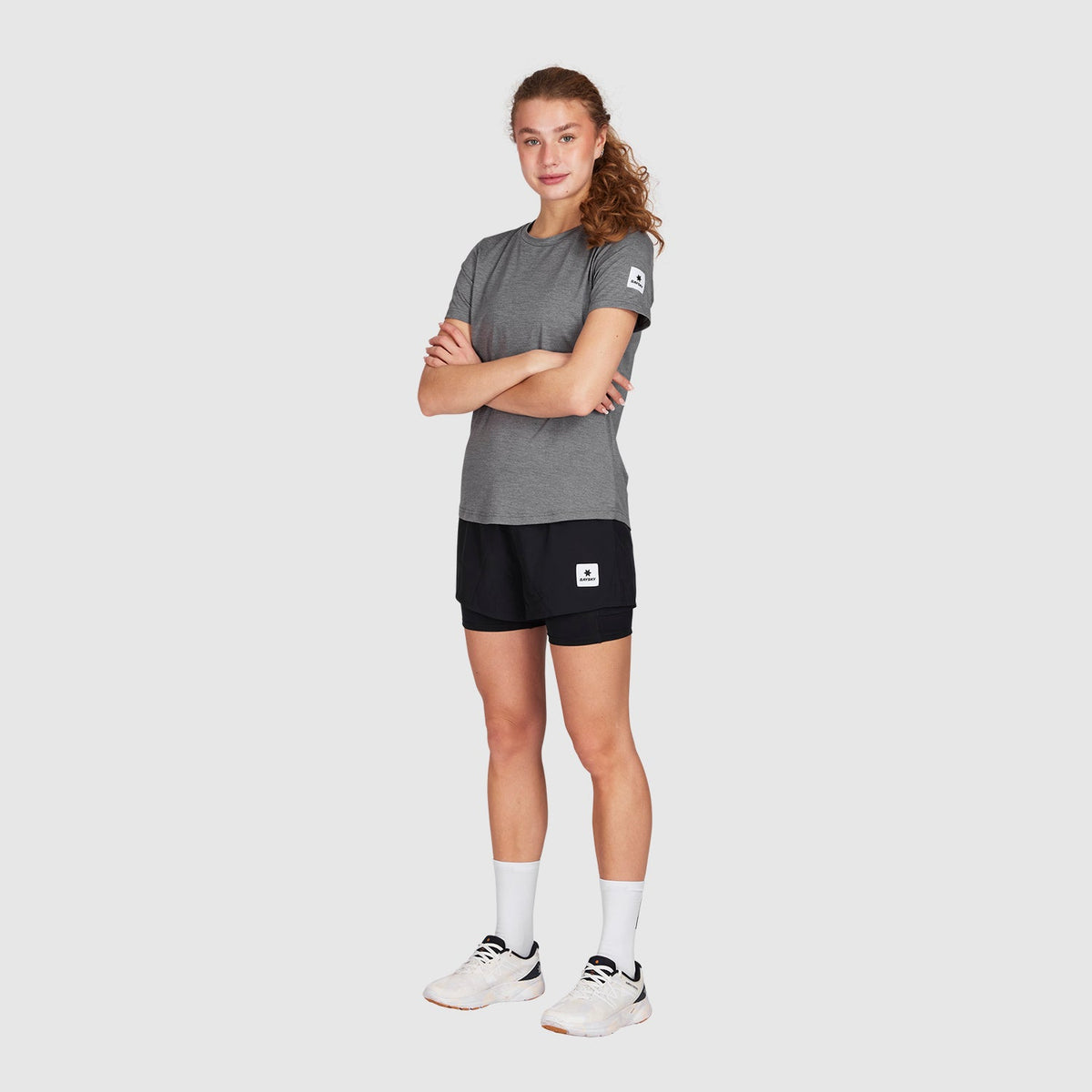 ランニングTシャツ XWRSS20c6004 Wmns Clean Pace T-shirt - Grey [レディーズ]