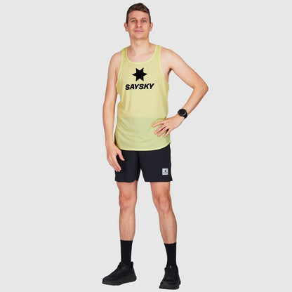 レースシングレット JMRSI11c401 Logo Flow Singlet - Yellow [メンズ]