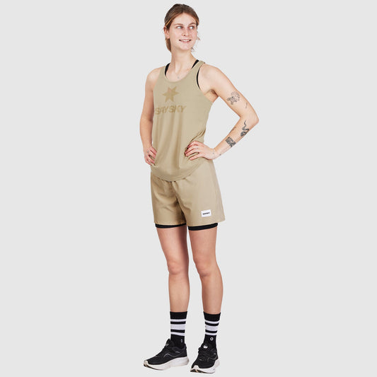 【サンプル】 モーションシングレット XWRSI50c801 Wmns Motion Singlet - Beige [レディーズ]