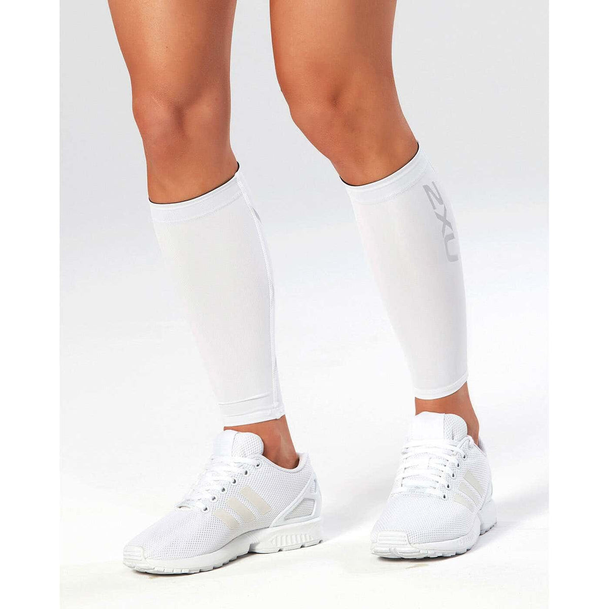 コンプレッションカーフガード Compression Calf Guards - White/White [ユニセックス] UA1987b-WHT/WHT - STYLE BIKE ONLINE SHOP