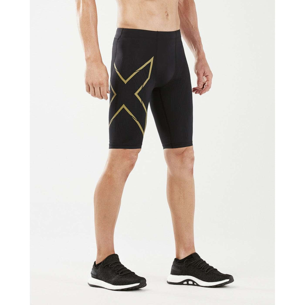MCSランコンプレッションショーツ MCS Run Compression Short - Black/Gold Reflective [メンズ] MA5331b-BLK/GRF - STYLE BIKE ONLINE SHOP