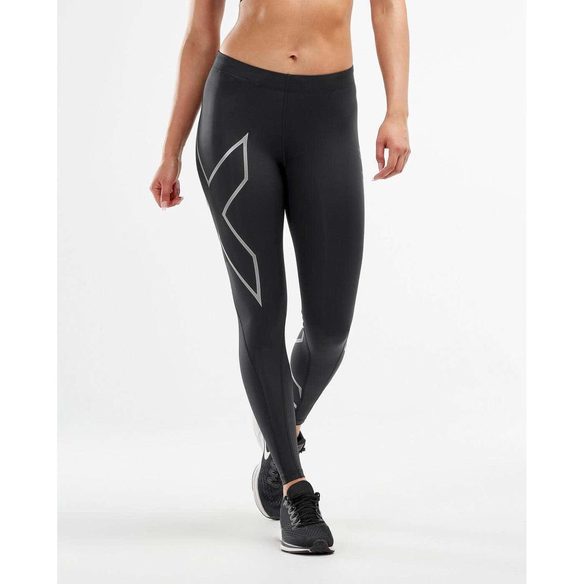 PWXコンプレッションタイツ PWX Compression Tight - Black/Silver [レディーズ] WA4173b-BLK/SIL - STYLE BIKE ONLINE SHOP